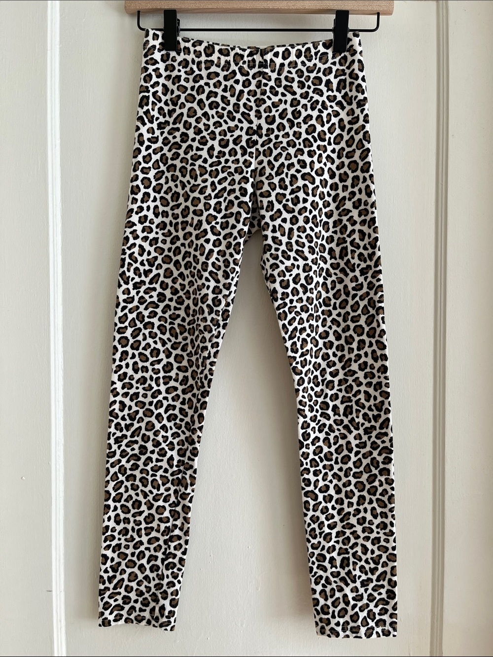 Old Navy Girls XL 14 - 16 Cotton Blend Leopard Print Leggings Stretch Pants